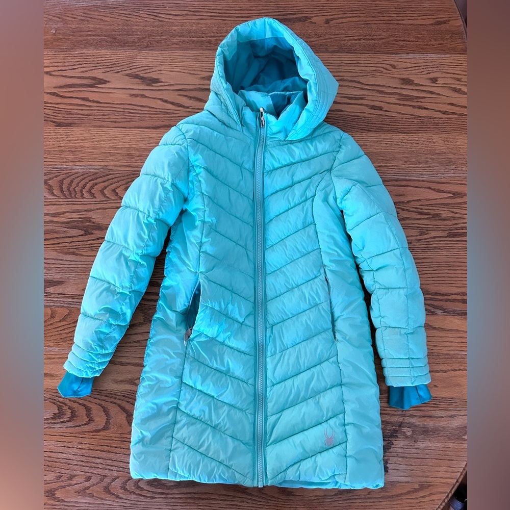 Spyder winter jacket. Girls. NWOT. Teal